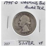 1945-D WASHINGTON QUARTER