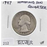 1947 WASHINGTON QUARTER
