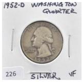 1952-D WASHINGTON QUARTER