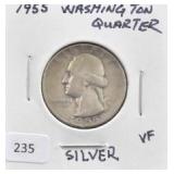1955 WASHINGTON QUARTER