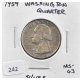 1959 WASHINGTON QUARTER