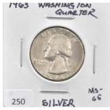 1963 WASHINGTON QUARTER