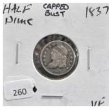 1837 CAPPED BUST HALF DIME