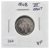 1868 III CENT