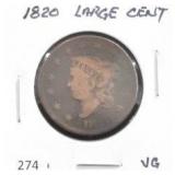 1820 LARGE CENT