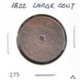 1822 LARGE CENT