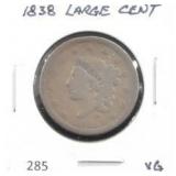 1838 LARGE CENT