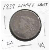 1837 LARGE CENT