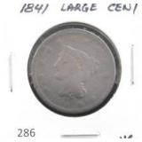 1841 LARGE CENT