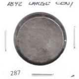 1842 LARGE CENT