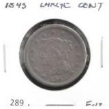 1845 LARGE CENT