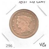 1851 LARGE CENT