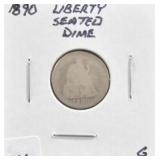 1890 LIBERTY SEATED DIME