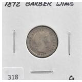 1892 BARBER HEAD DIME