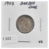 1903 BARBER HEAD DIME