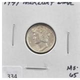 1941 MERCURY DIME
