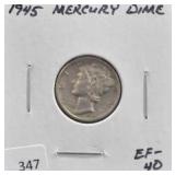 1945 MERCURY DIME