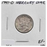 1941-D MERCURY DIME