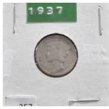 1937 MERCURY DIME