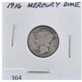 1916 MERCURY DIME