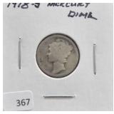 1918-S MERCURY DIME