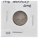 1916 MERCURY DIME