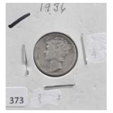 1936 MERCURY DIME