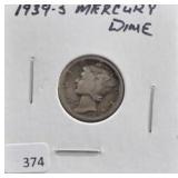 1939-S MERCURY DIME