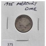 1925 MERCURY DIME