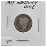 1917 MERCURY DIME