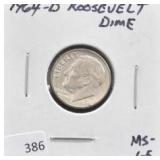 1964-D ROOSEVELT DIME