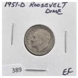 1951-D ROOSEVELT DIME