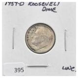 1959-D ROOSEVELT DIME "UNC"