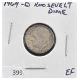 1964-D ROOSEVELT DIME