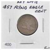 1857 FLYING EAGLE CENT "KEY DATE"