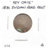 1870 INDIAN HEAD CENT, "KEY DATE"