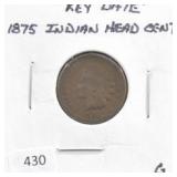 1875 INDIAN HEAD CENT, "KEY DATE"