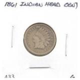 1861 INDIAN HEAD CENT