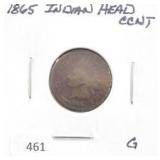 1865 INDIAN HEAD CENT