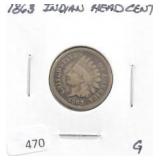 1863 INDIAN HEAD CENT