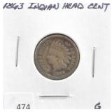 1863 INDIAN HEAD CENT