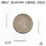 1861 INDIAN HEAD CENT