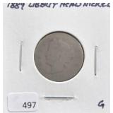 1889 LIBERTY HEAD NICKEL