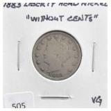 1883 LIBERTY HEAD NICKEL 