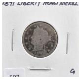 1891 LIBERTY HEAD NICKEL