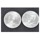 2 KENNEDY HALFS (1993-O, 1994-D)