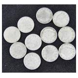 11 LIBERTY HEAD NICKELS