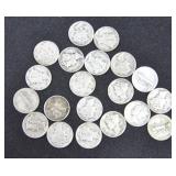 MERCURY DIMES (BAG OF 20 COINS)