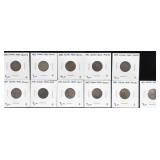 INDIAN HEAD CENTS (BAG OF 11 COINS)