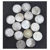SILVER ROOSEVELT DIMES (BAG OF 16 COINS)